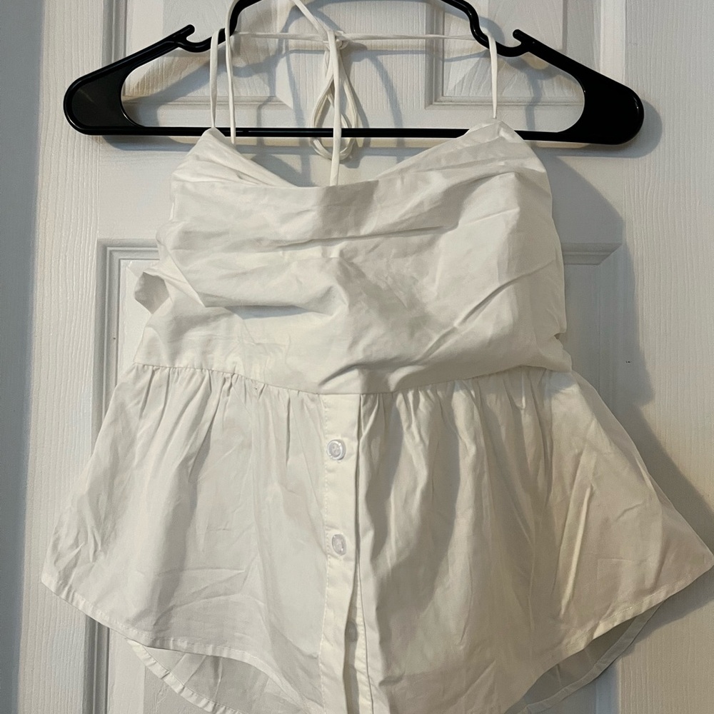 Princess Polly White Halter Top